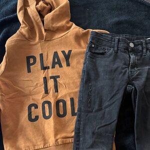 Kids Play It Cool Hoodie - Brown